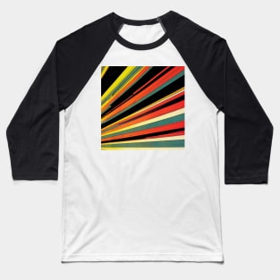 Stripes Abstract By Willl Eisner Baseball T-Shirt